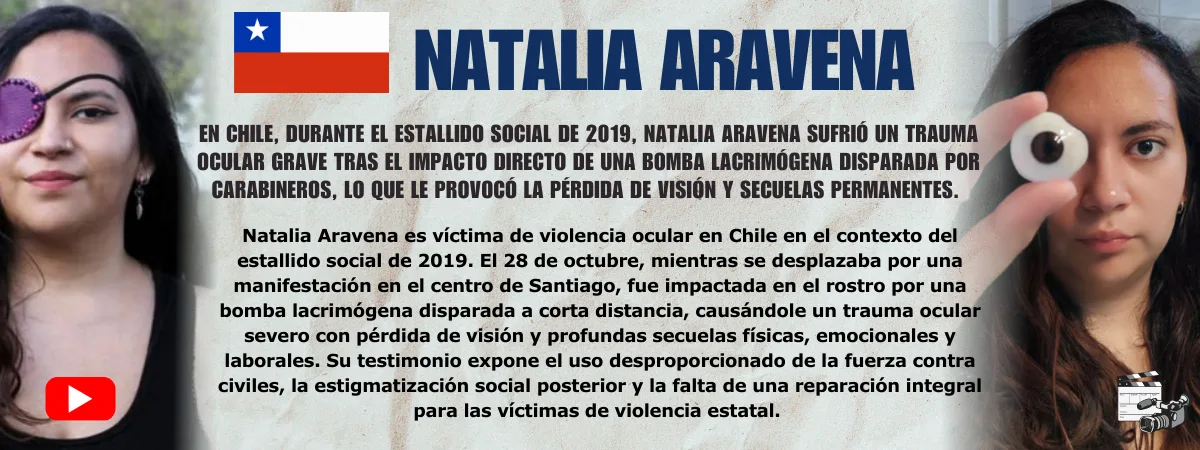 Natalia Aravena Testimonio de Natalia Aravena — víctima de violencia ocular policial
