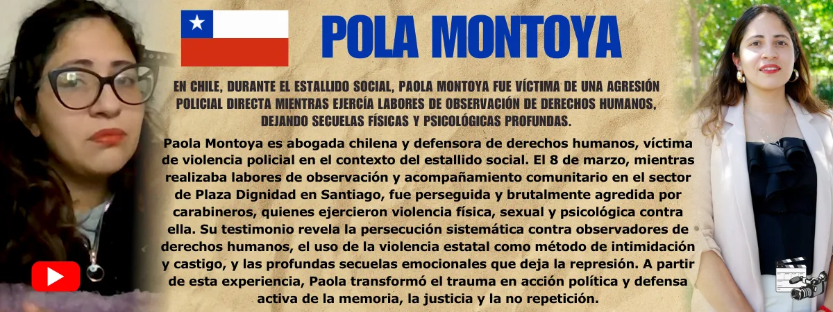 Paola Montoya Testimonio de Paola Montoya — víctima de violencia ocular policial